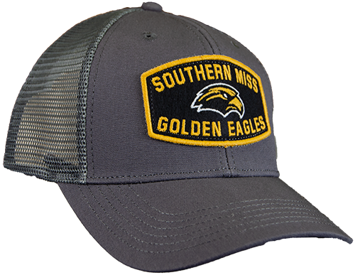 Cap Baseball Trucker Mps Southern Miss Eagle Head Golden Eagles Patch