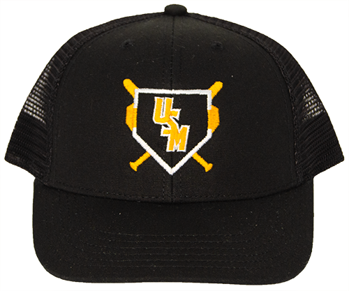 Youth Cap Baseball Trucker Crossed Bats Stacked USM