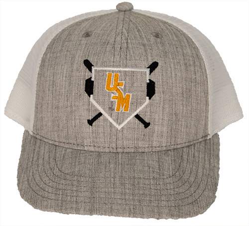 Youth Cap Baseball Trucker Crossed Bats Stacked USM