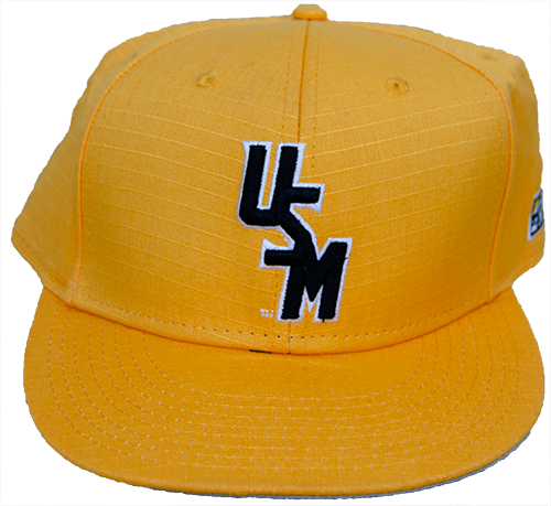 Fitted Baseball Cap with Stacked USM