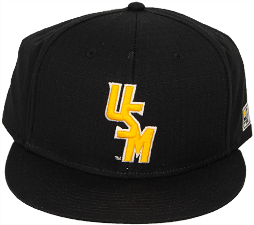 Fitted Baseball Cap with Stacked USM