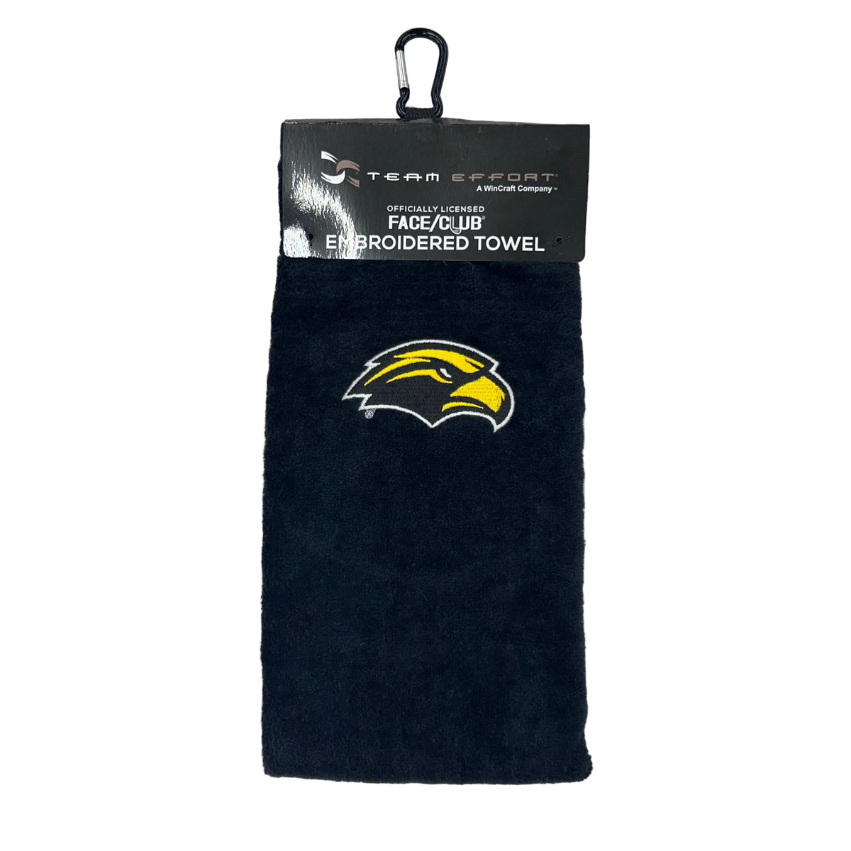 Face/Club Golf Towel with Embroidered Eagle Head