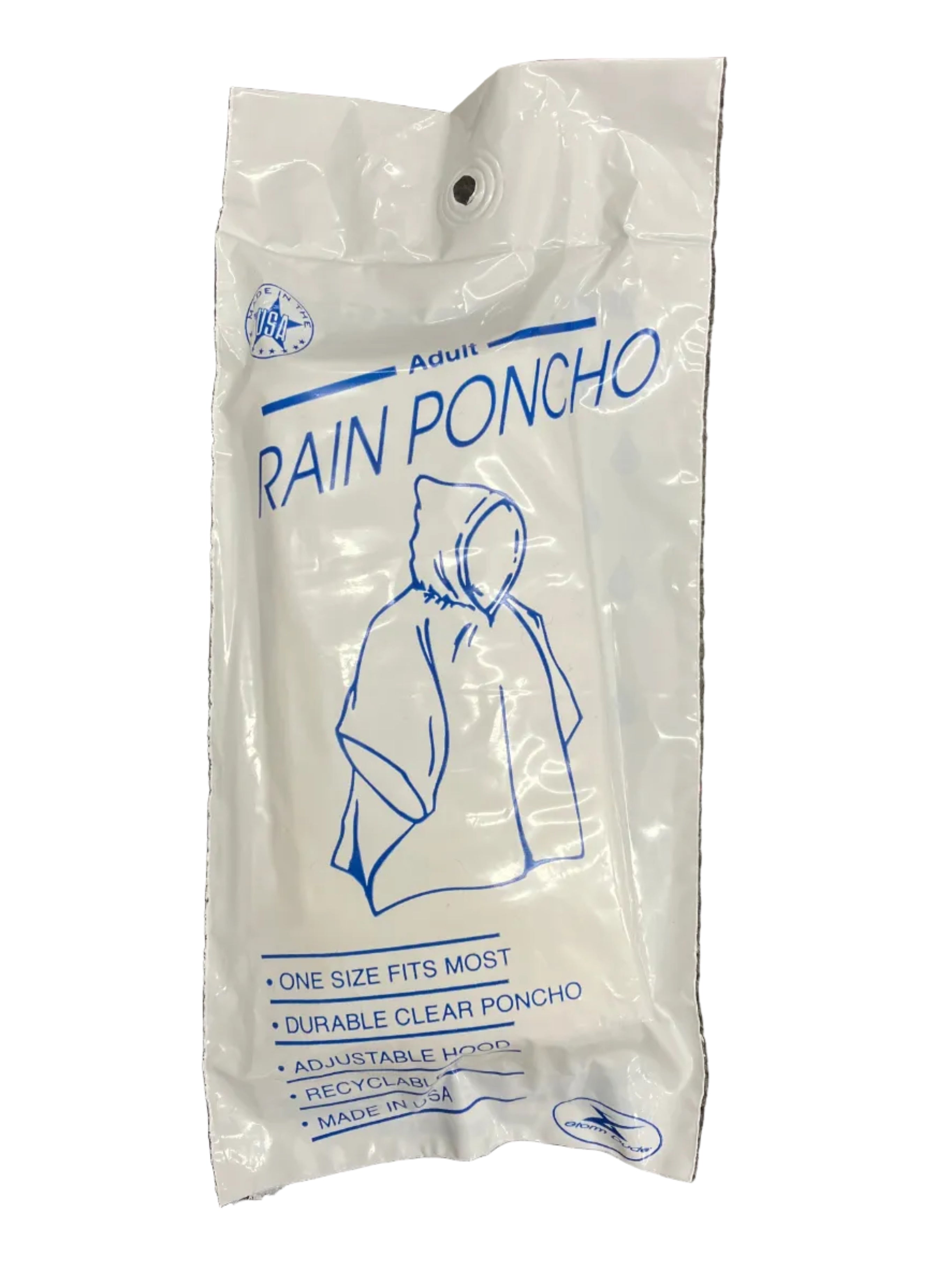 Adult Clear Rain Poncho