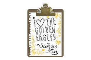 Clip Board "I Love The Golden Eagles Southern Miss"