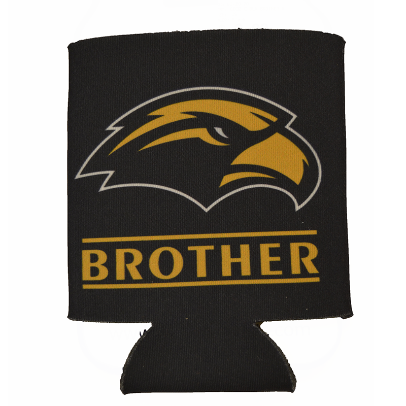 Coozie Black Brother Eagle Head