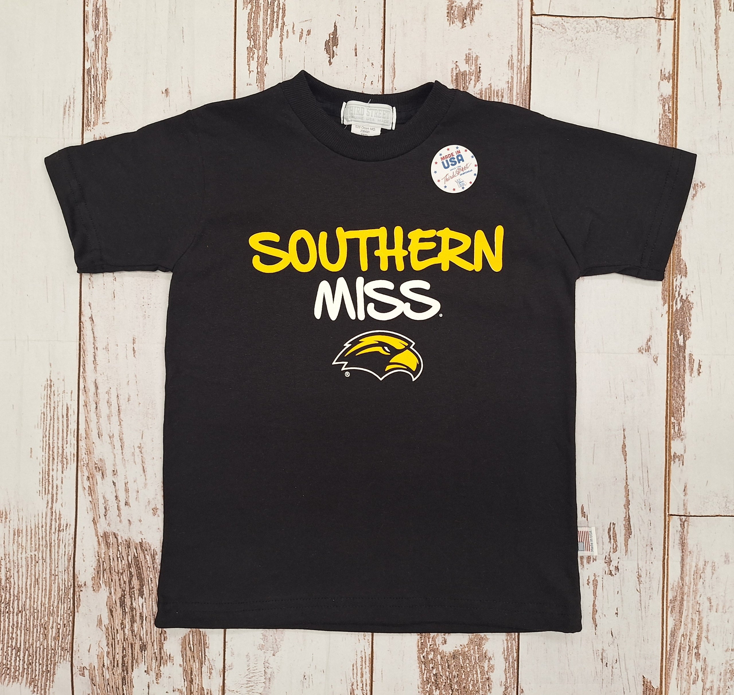 Youth Southern Miss Short Sleeve T-Shirt with Eagle Head