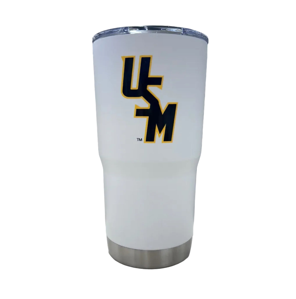 Baseball Travel Tumbler with Stacked USM - 20 oz