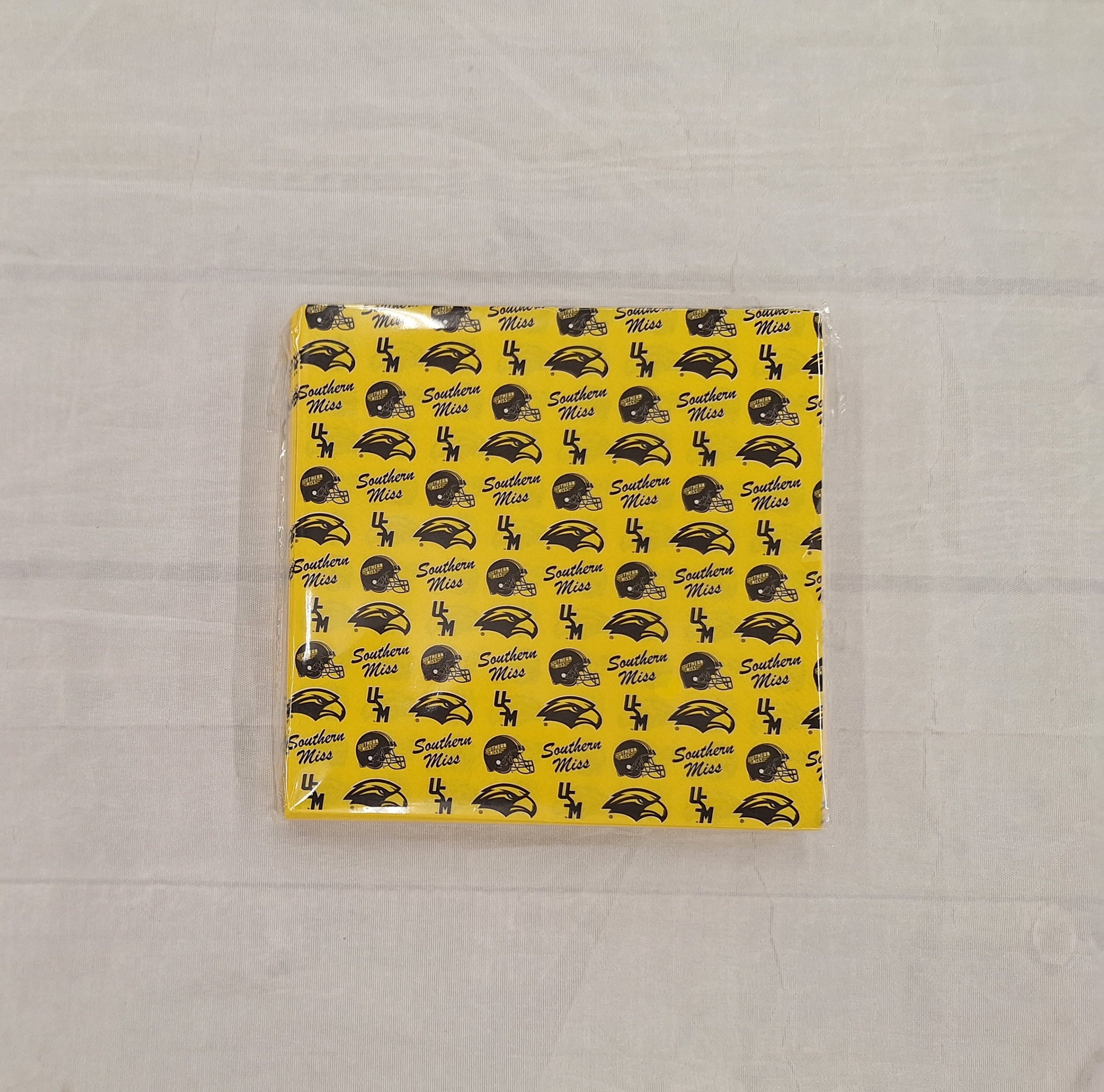 Tailgate Napkin 25 pack Football Helm Southern Miss Bars University Of Southern Mississippi Stacked Southern Missscript Eagle Head