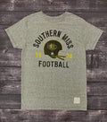 T-Shirt Short Sleeve Triblend with USM Attack Eagle on Football Helmet