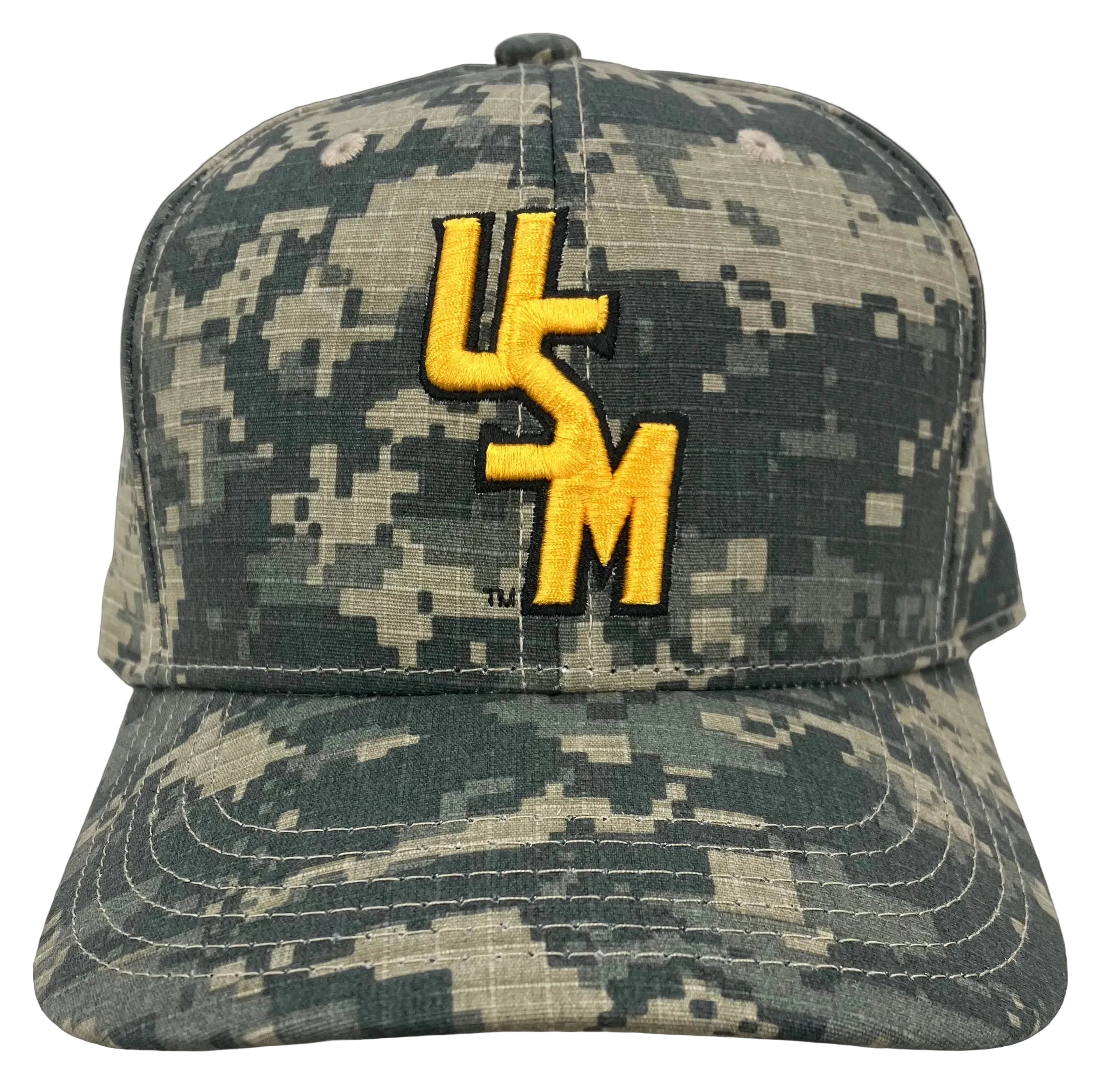 Fitted Baseball Cap with Stacked USM