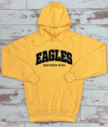 Fundamental Fleece Hoodie with Chenille Applique Patchwork Eagles