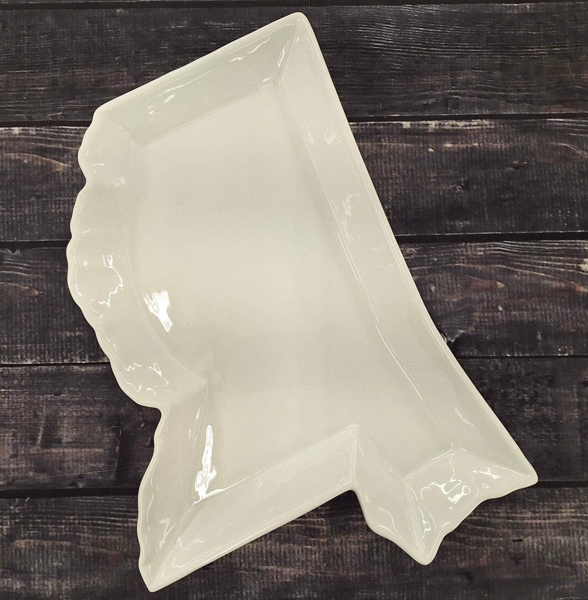 Home Tray Ceramic State Of Mississippi Shape
