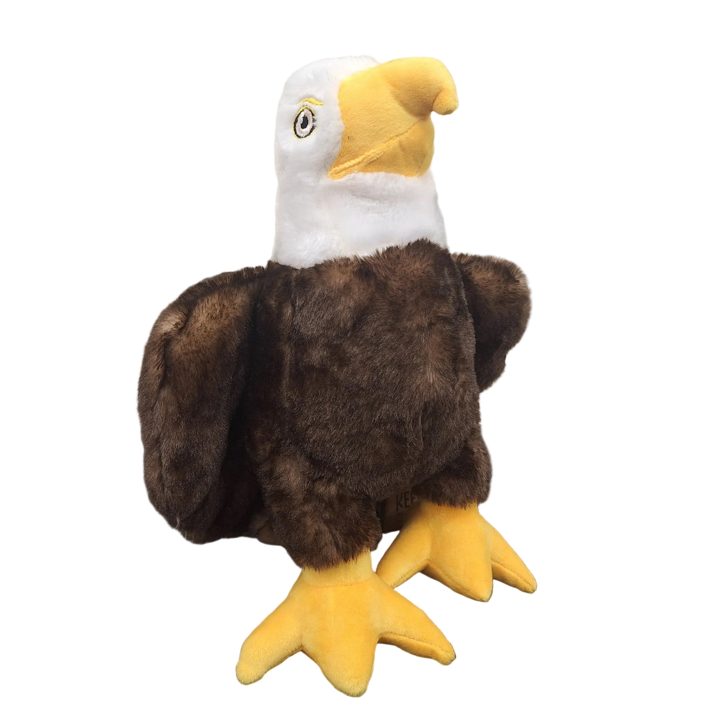 Earth Keeperz Eagle Plush Standing 12" with Weighted Tail