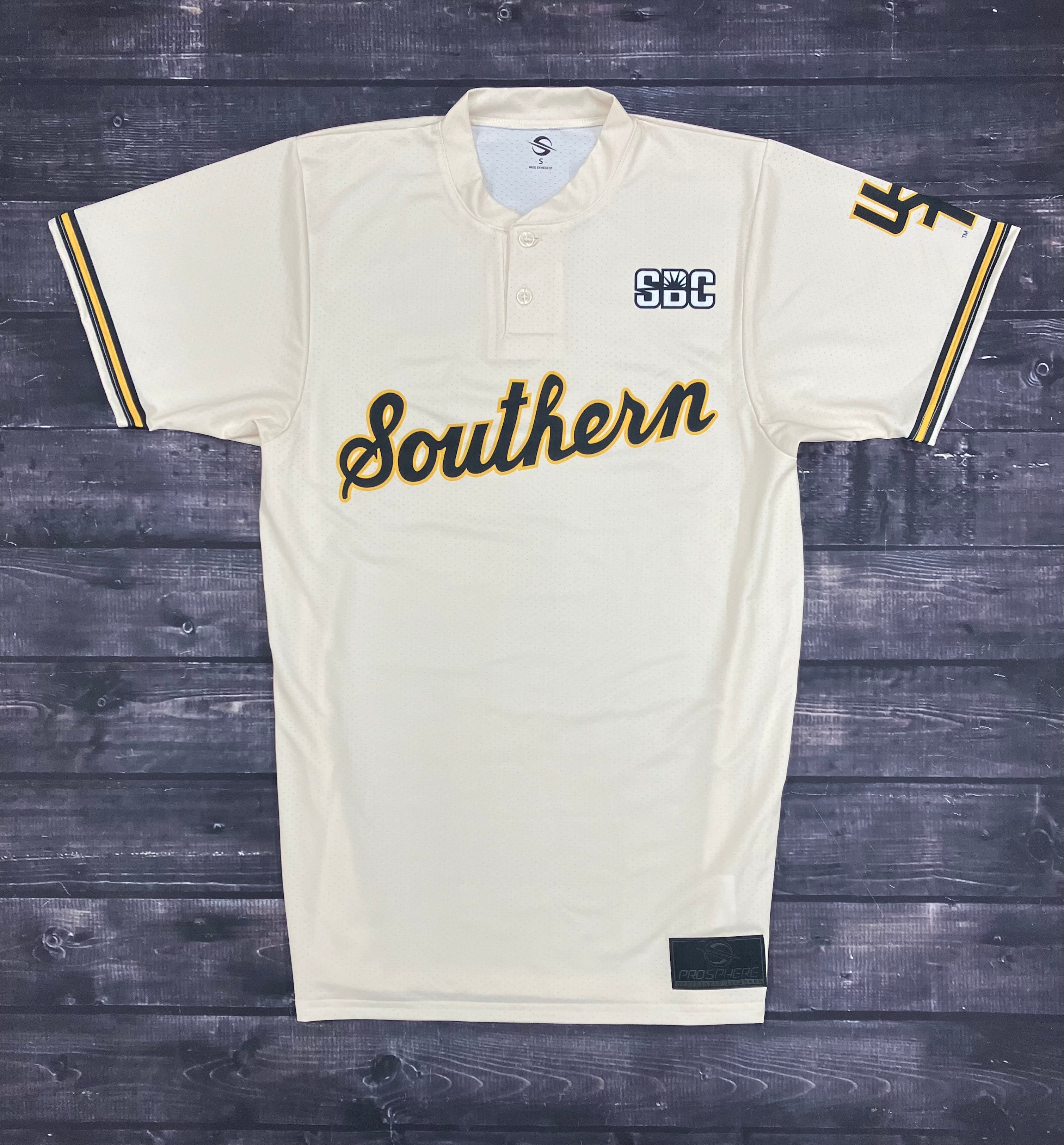 Jersey Baseball Southern Script