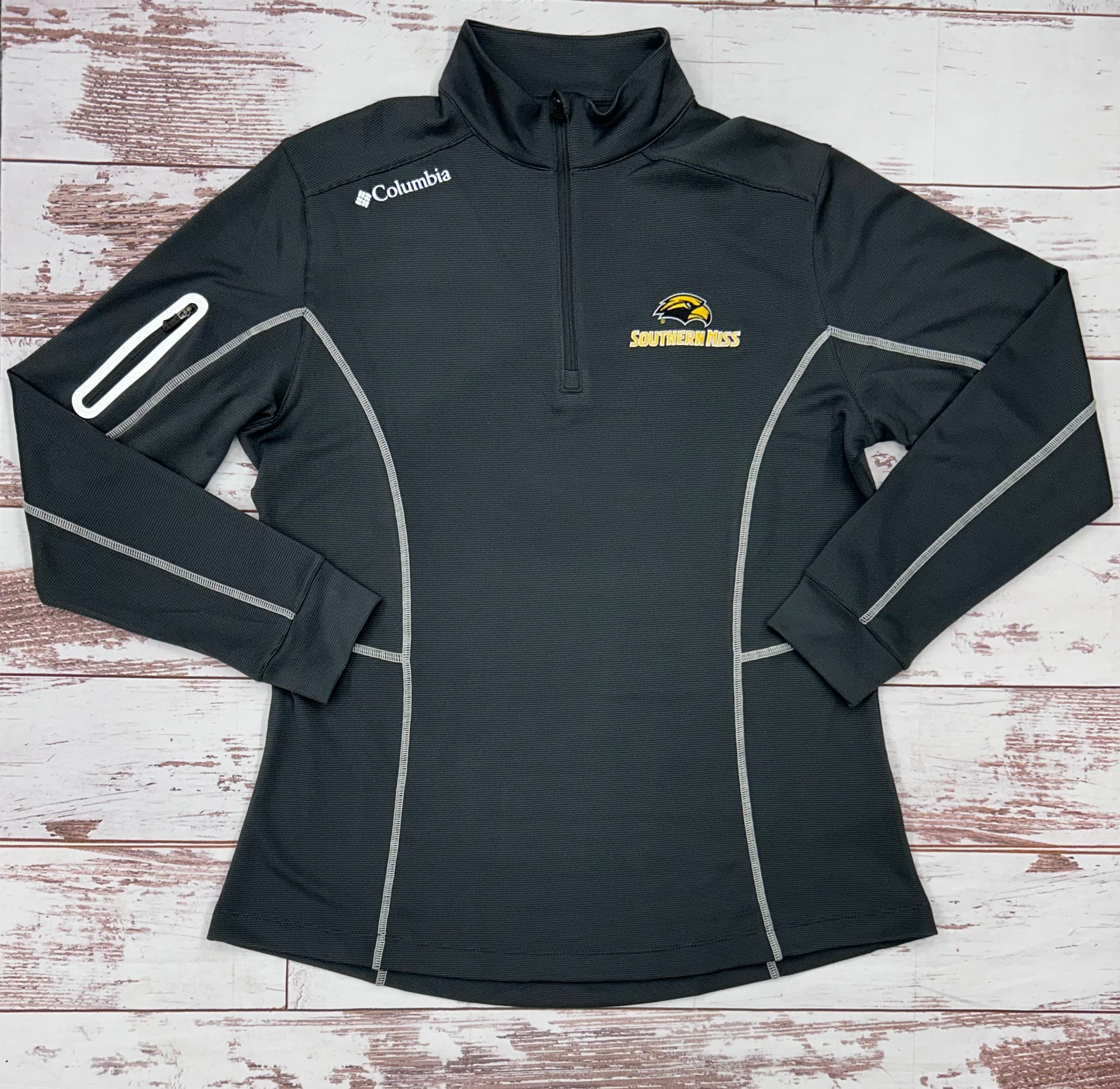 Women's Shotgun Omni-Wick Quarter Zip Jacket with Eagle Head