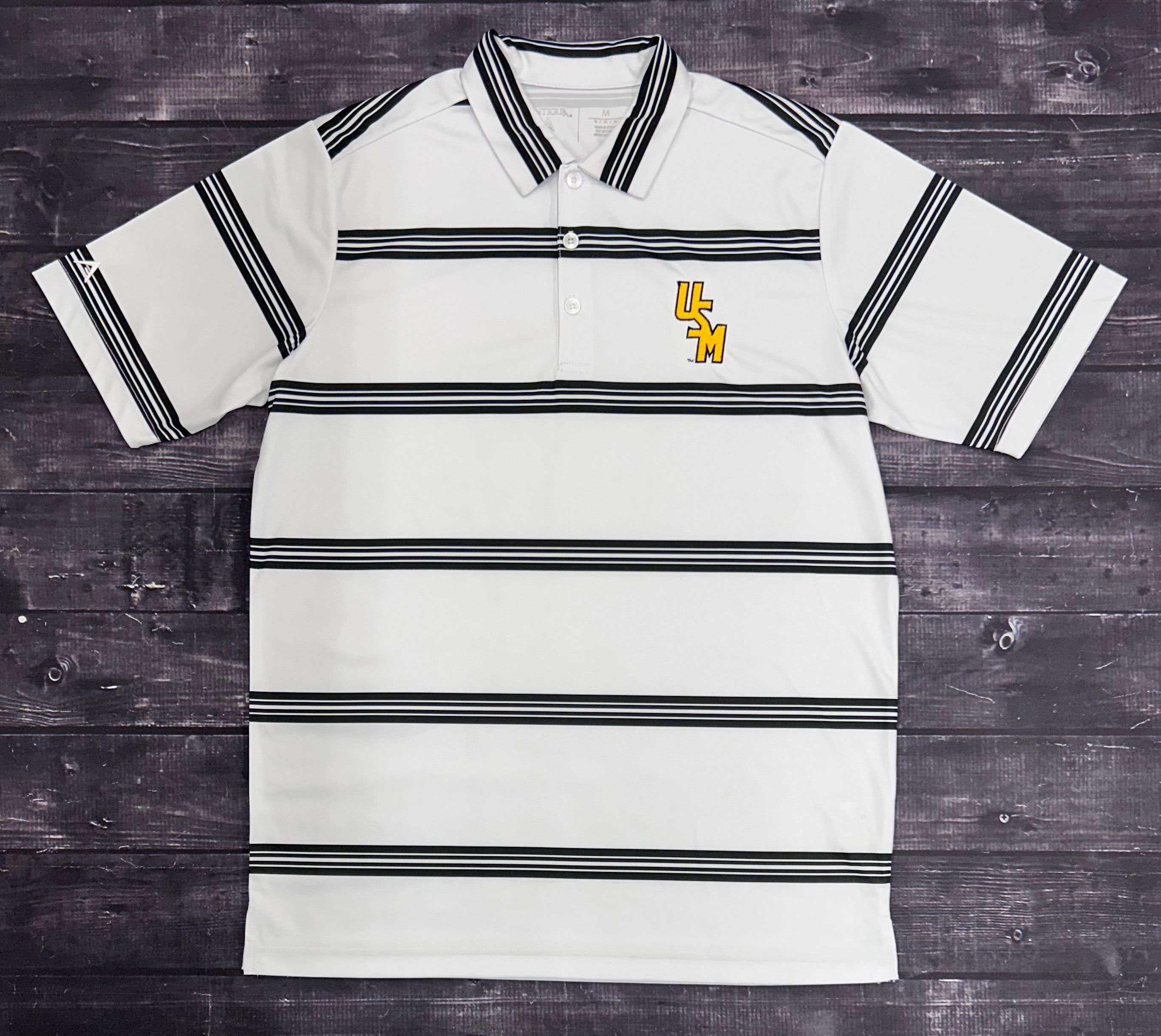 Antigua Men's Groove Polo with Stacked USM