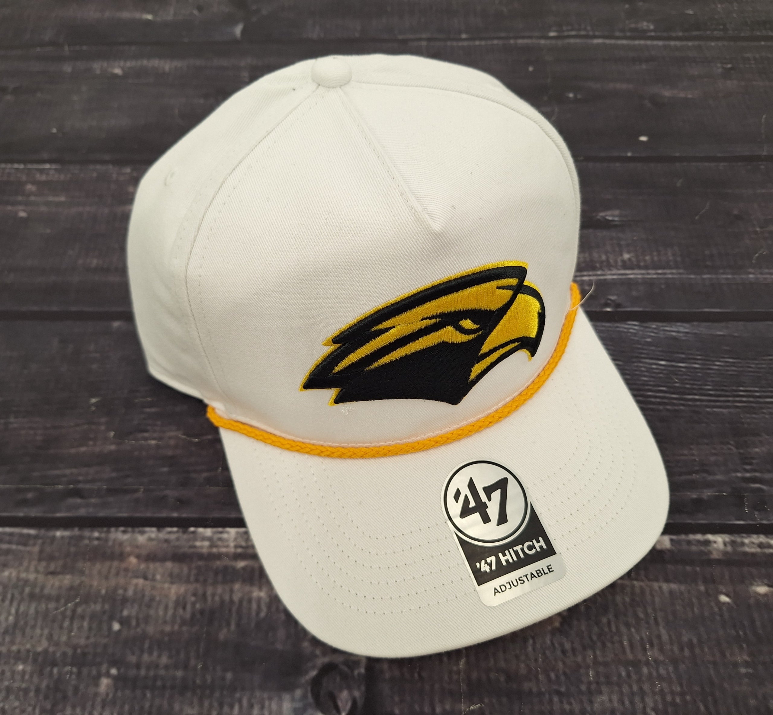 Cap Baseball Hitch Gold Bill Rope with Eagle Head