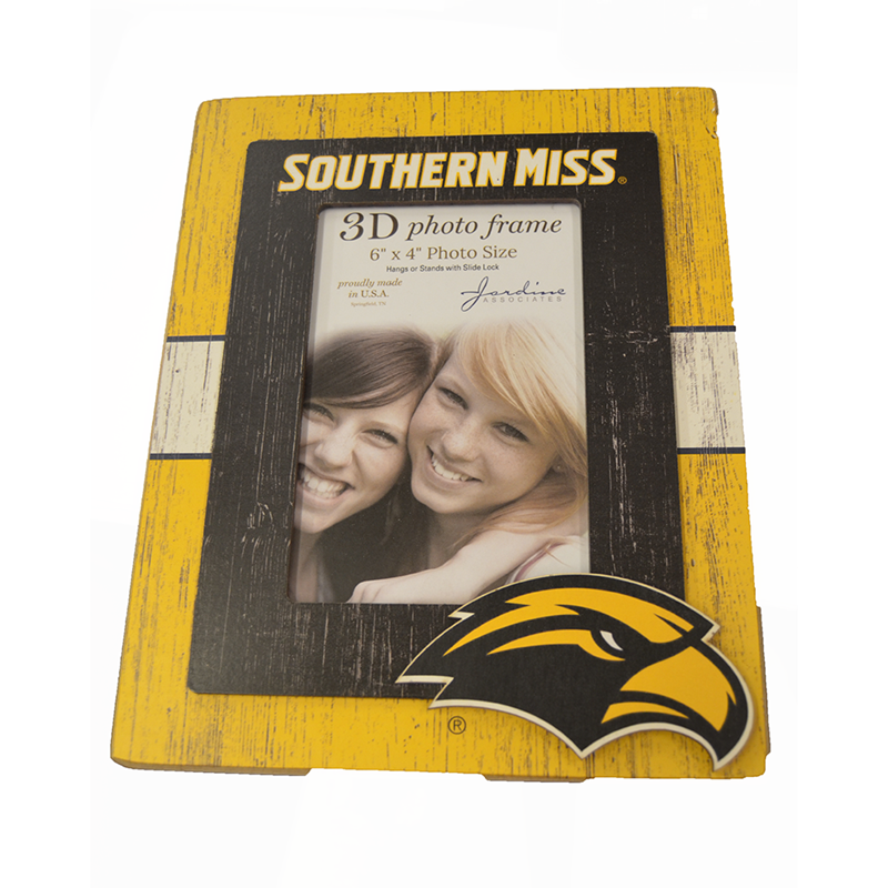 Frame 6X4 3D Southern Miss Eagle Head