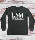 T-Shirt Long Sleeve Coastal Color University Of Southern Mississippi Bar Southern Miss Black Caviar