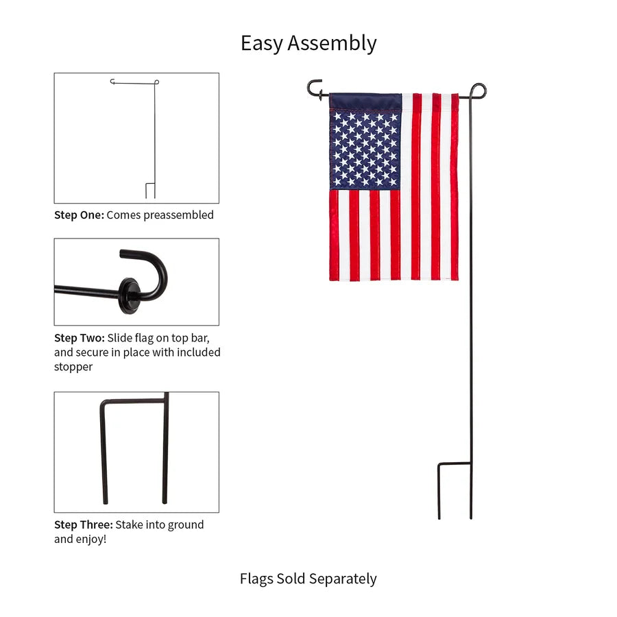 Metal Garden Flag Stand