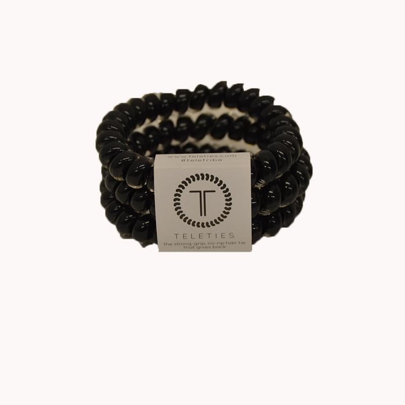 Hair Tie Teletie 3 Pack Black