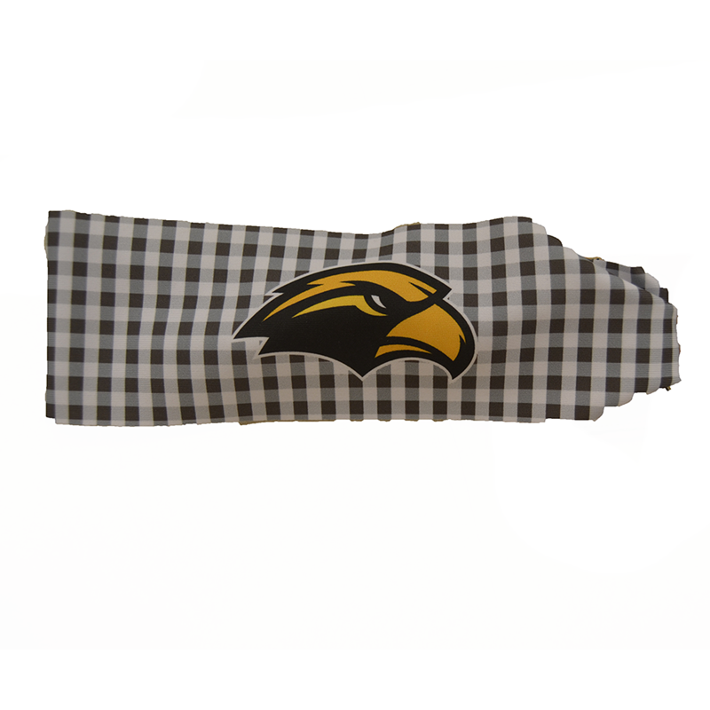 Headband Stretch Gingham Pattern Eagle Head