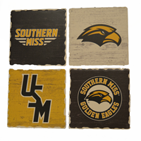 Coaster 4-Pack Tumbled Tile Absorbent