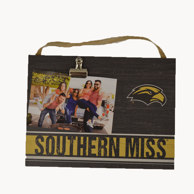Home Frame Clip It Colored Logo Eagle Head Southern Miss