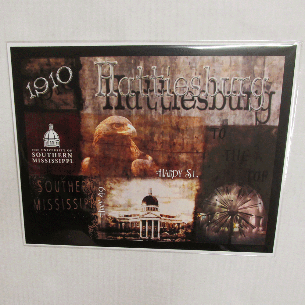 Photo Print Southern Miss Campus Collage Golden Eagles #32