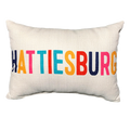 Pillow Linen Multi Color Hattiesburg with Piping