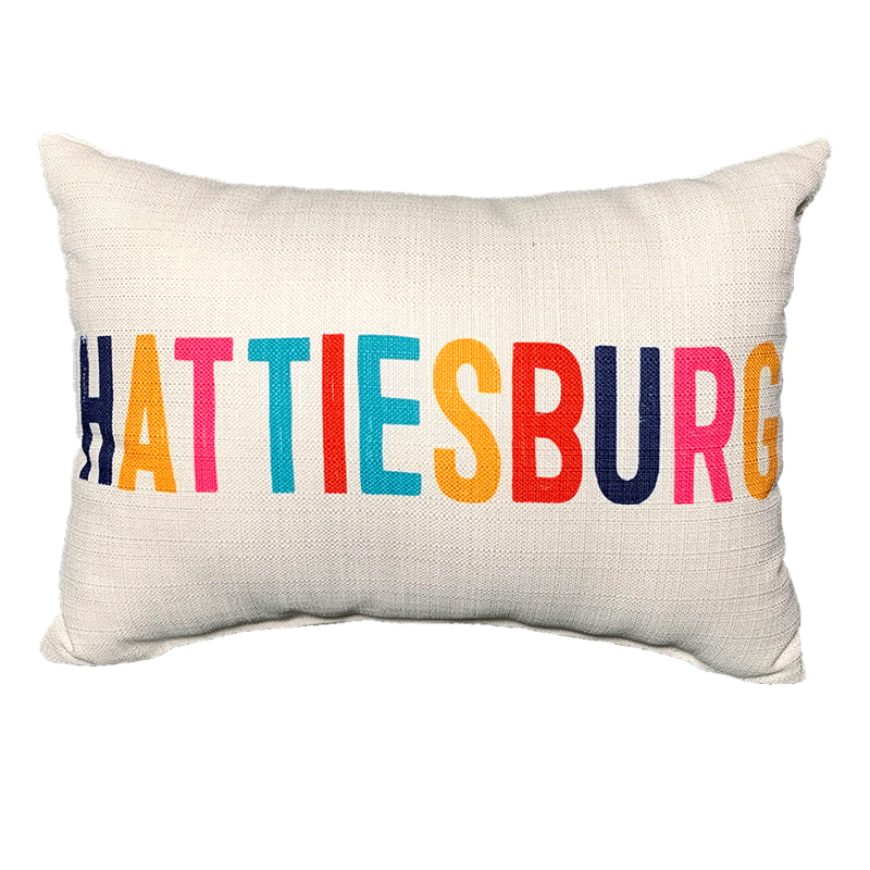 Pillow Linen Multi Color Hattiesburg with Piping