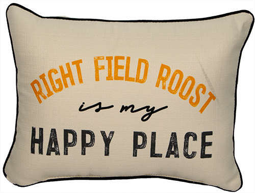 Pillow Linen Right Field Roost Is My Happy Place
