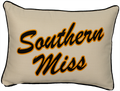 Pillow Linen Southern Miss Script
