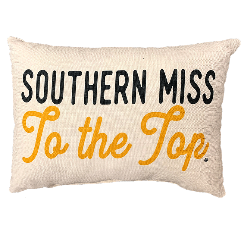 Pillow Linen Southern Miss To The Top with Piping