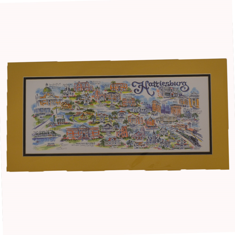 Hattiesburg Double Mat Print