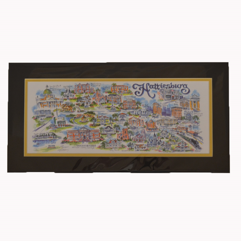 Hattiesburg Double Mat Print