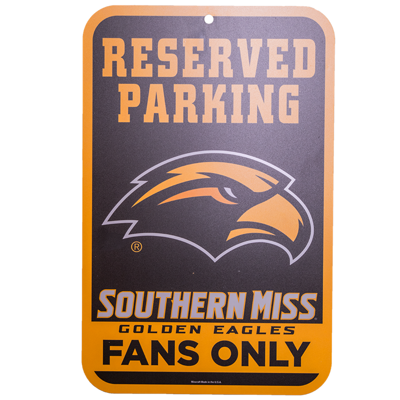 Sign 11X17 Reserved Parking Golden Eagles Fans Only