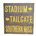 Sign Wooden 10X10 Stadium Tailgate Southern Miss