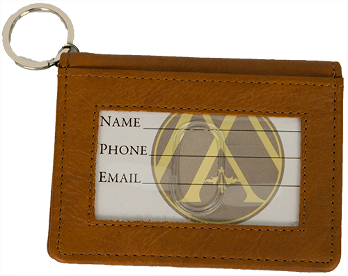 ID Holder Leather with Key chain