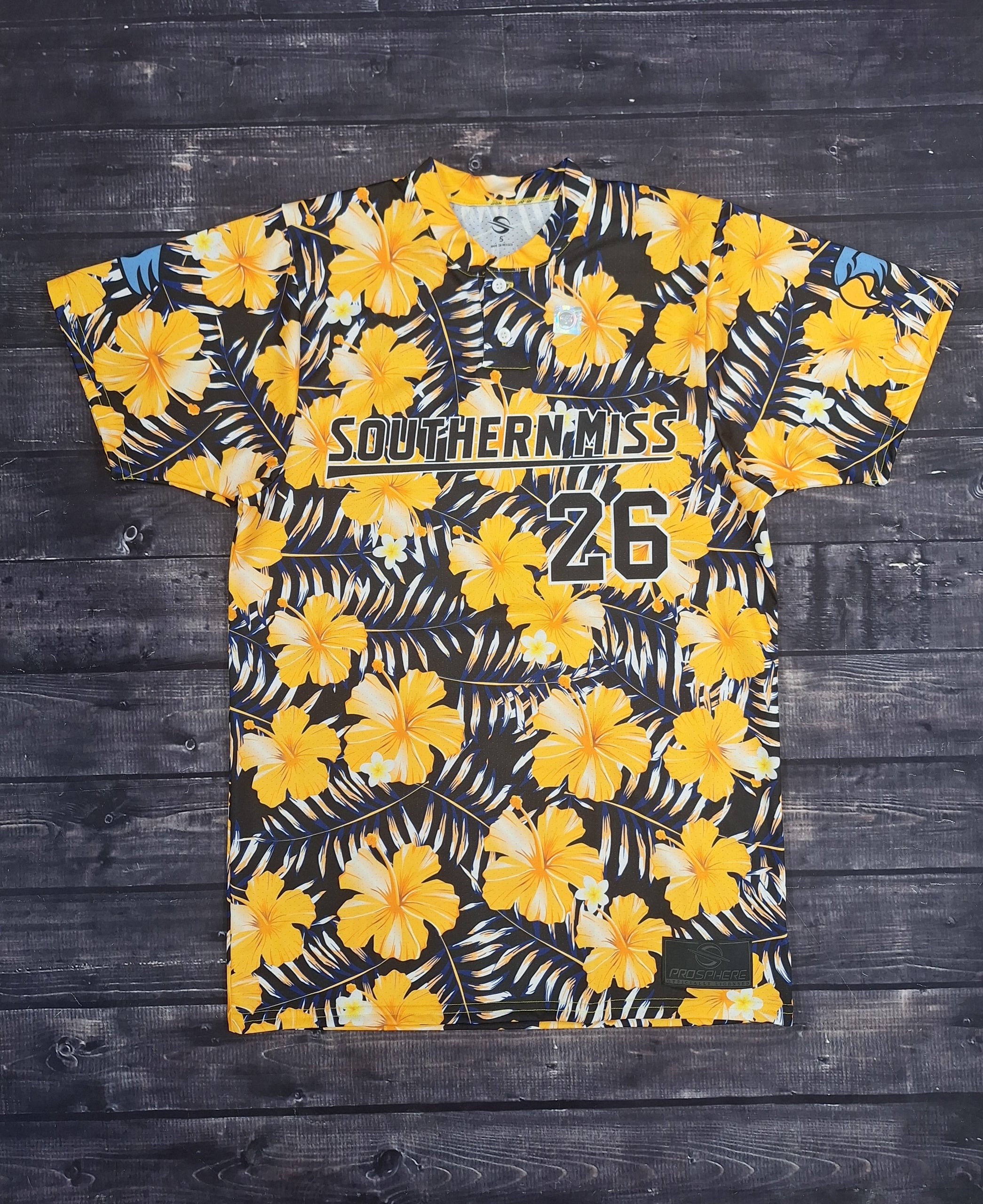 Jersey Hibiscus Pattern Southern Miss Parrothead