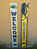 Sign Welcome Leaning Porch Greeter 2 Sided