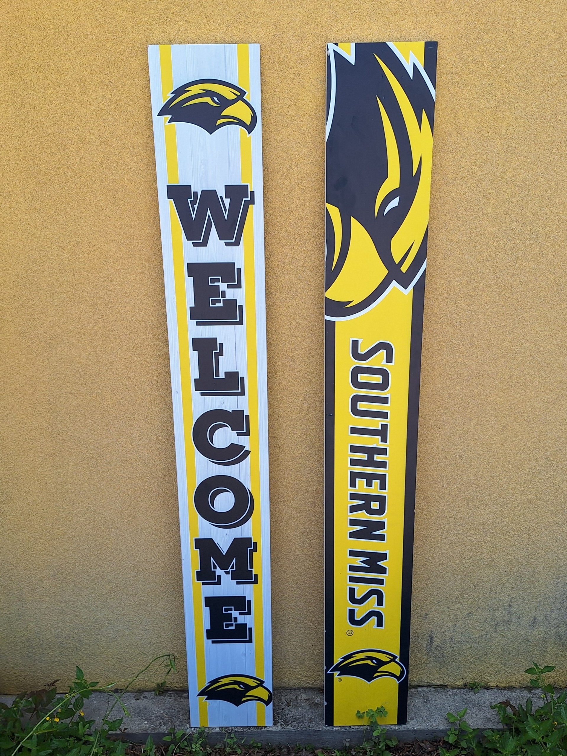 Sign Welcome Leaning Porch Greeter 2 Sided