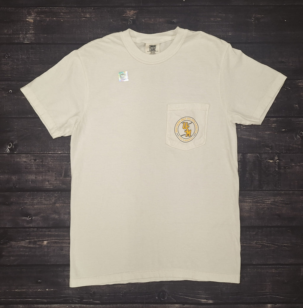 Pete Taylor Park Short Sleeve T-Shirt Left Chest Pocket with Stacked USM