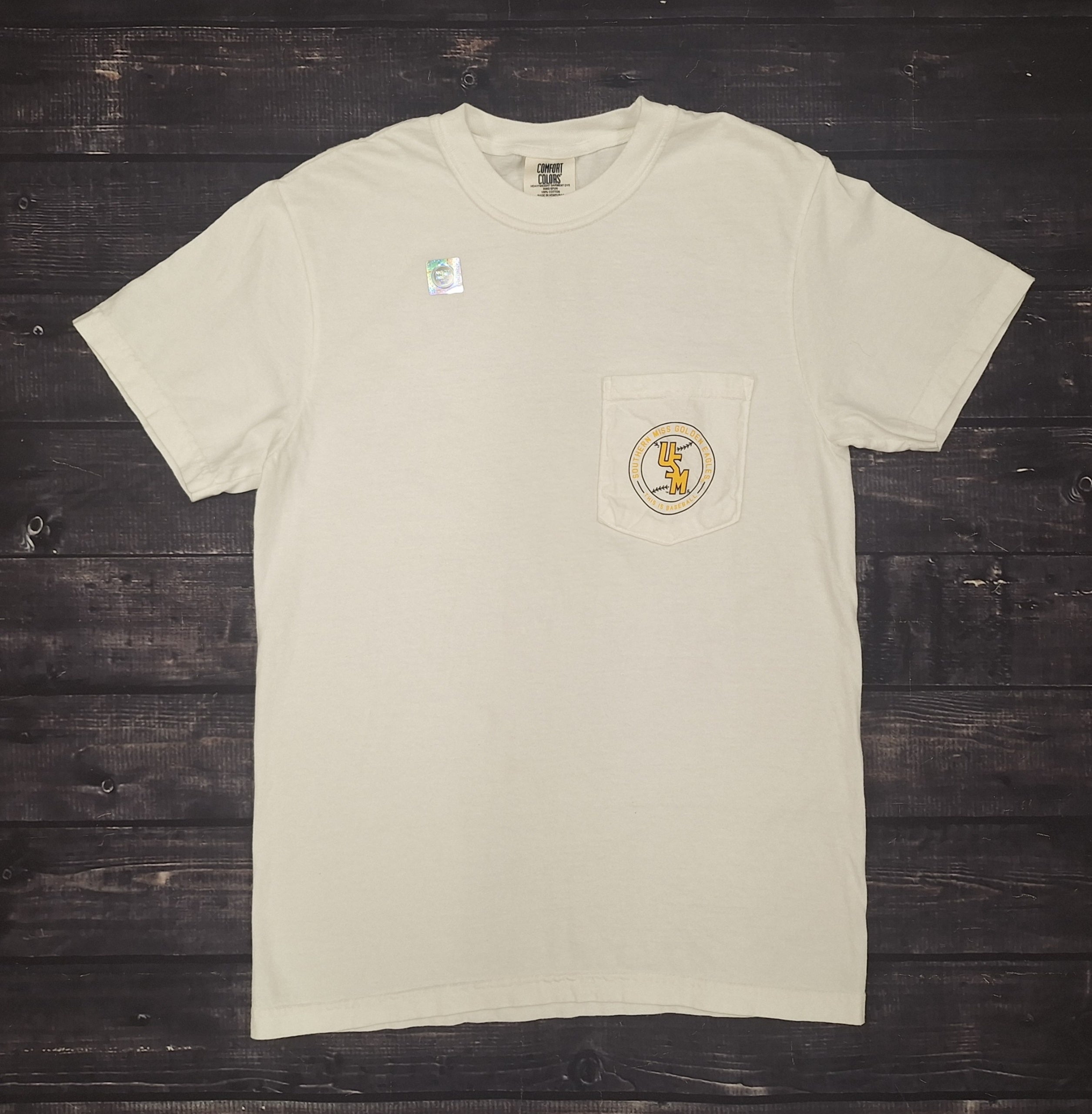 Pete Taylor Park Short Sleeve T-Shirt Left Chest Pocket with Stacked USM