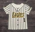 Baby Pinstripe Jersey T-Shirt Short Sleeve with Eagles 1