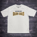T-Shirt Short Sleeve B-Core Full Front Southern Miss Black Golden Eagles Concave Txt Black In White Out