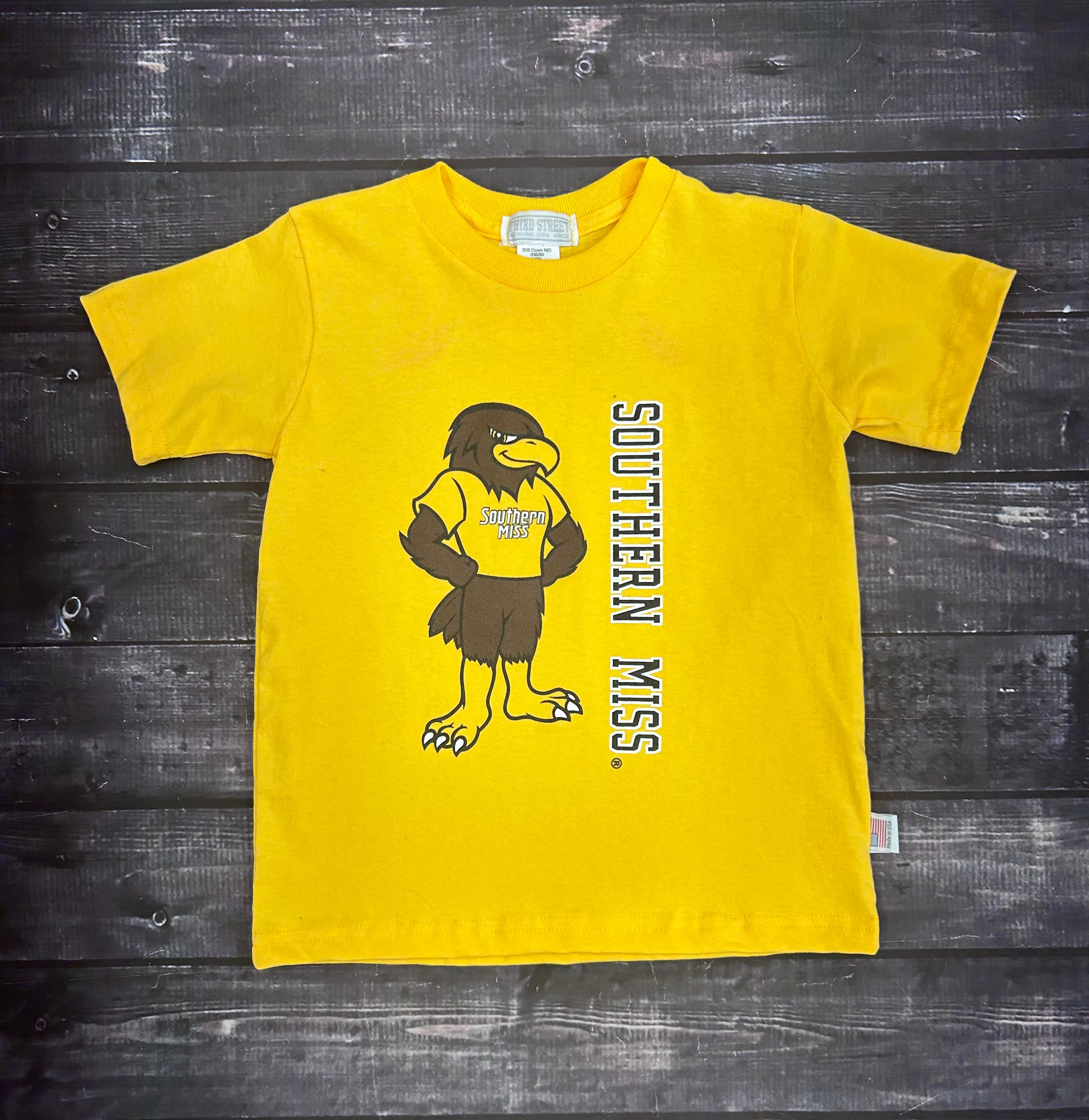 Youth Short Sleeve Seymour T-Shirt with Vertical Southern Miss