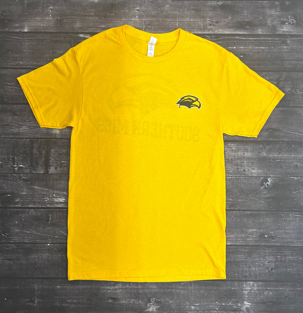 T-Shirt Short Sleeve Dripower Left Chest Eagle Head Fullback Eagle Head Southern Miss