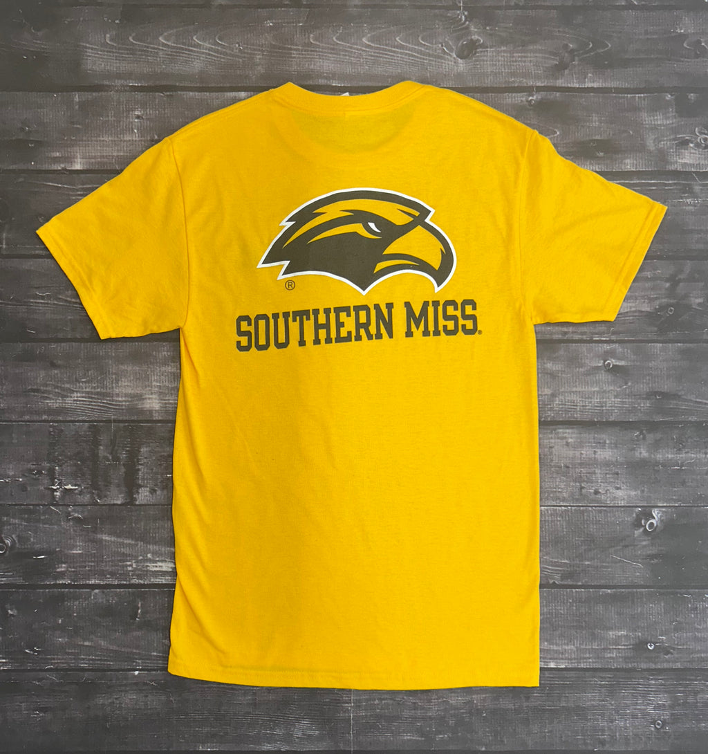 T-Shirt Short Sleeve Dripower Left Chest Eagle Head Fullback Eagle Head Southern Miss
