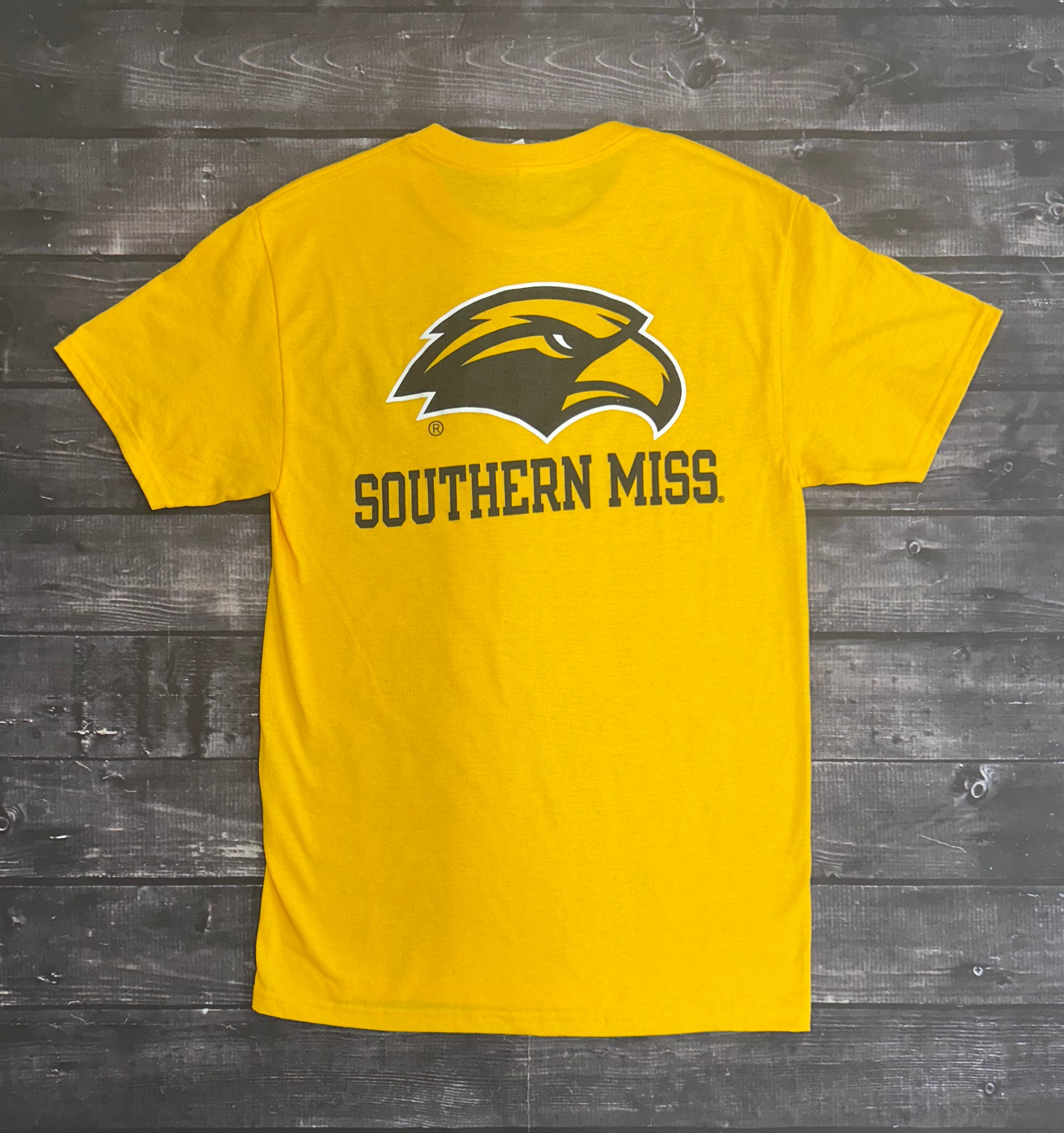 T-Shirt Short Sleeve Dripower Left Chest Eagle Head Fullback Eagle Head Southern Miss